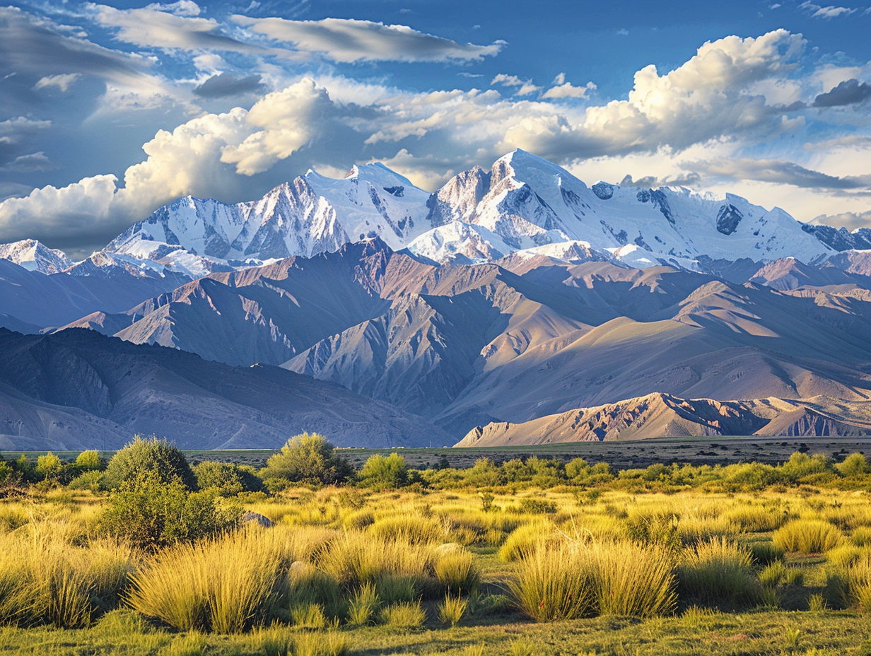 Vista panoramica de la Cordillera de los Andes