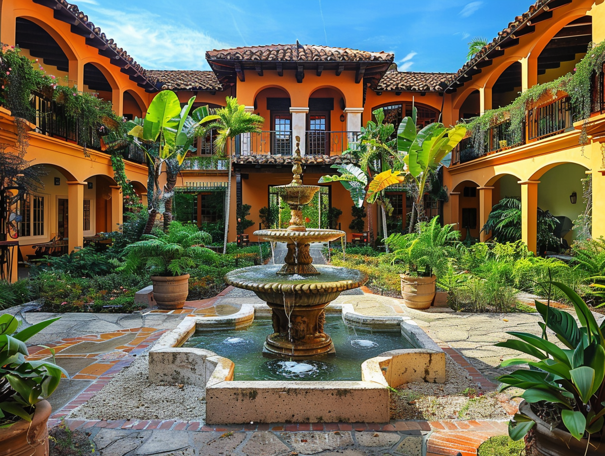 Vista exterior del hotel Alojaro